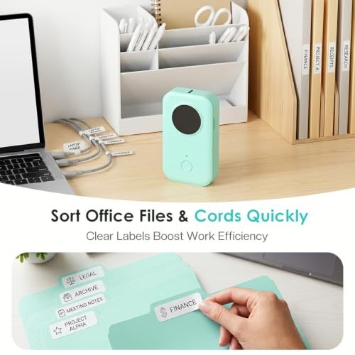 Phomemo D30 Bluetooth Label Maker Mini Portable Label Printer with Tape
