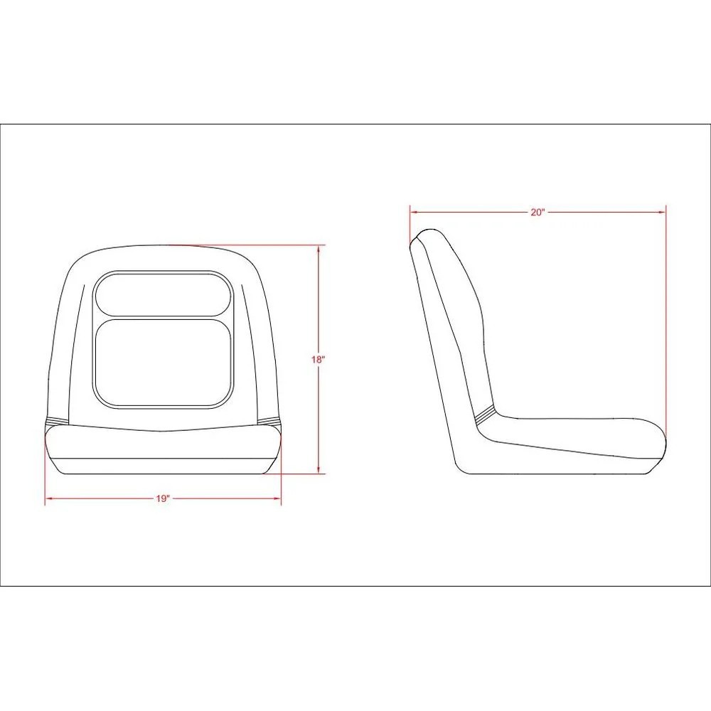 Yellow Bucket Seat Fits John Deere