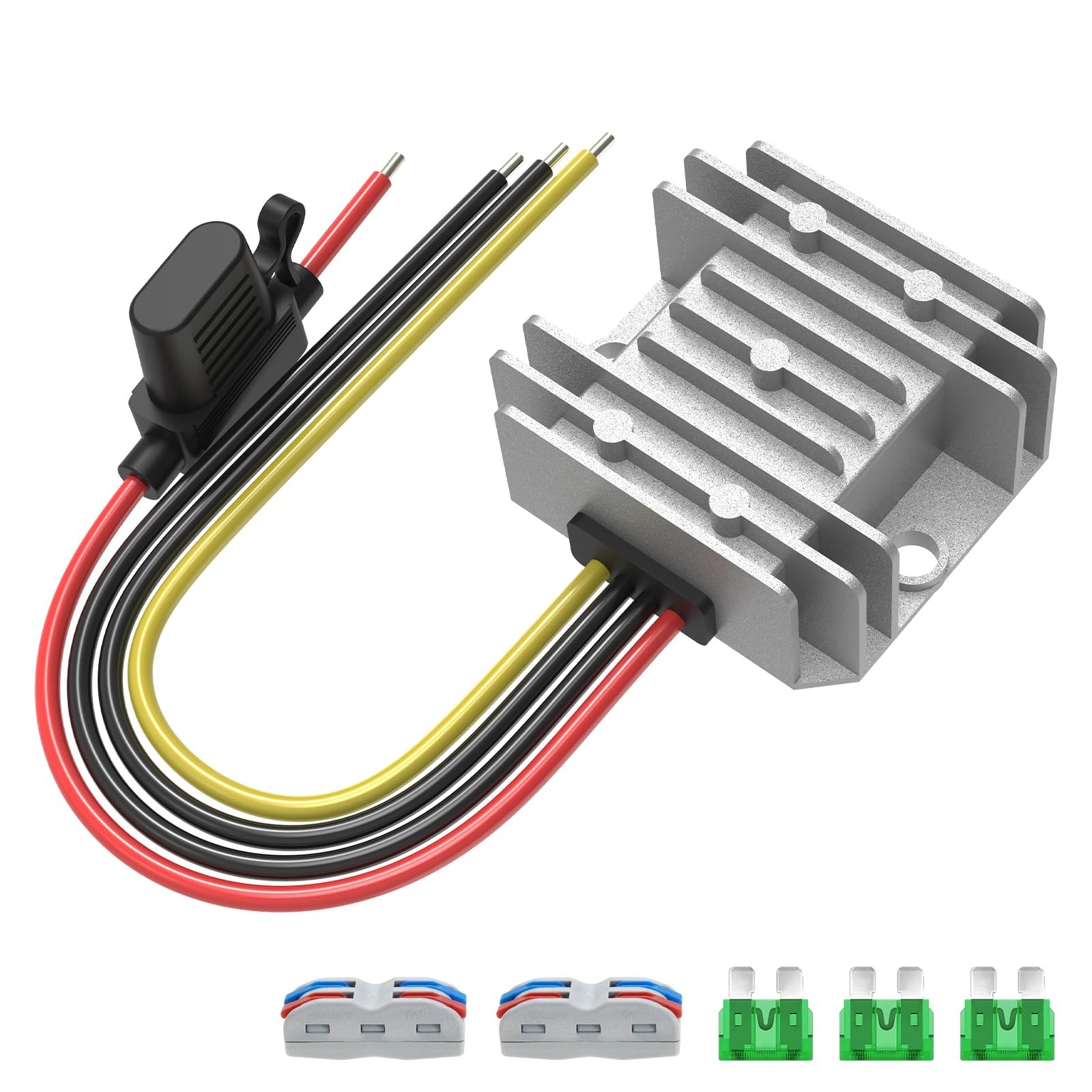 10A 120W Golf Cart Converter 48V/36V to 12V Voltage Reducer Step Down Regulator
