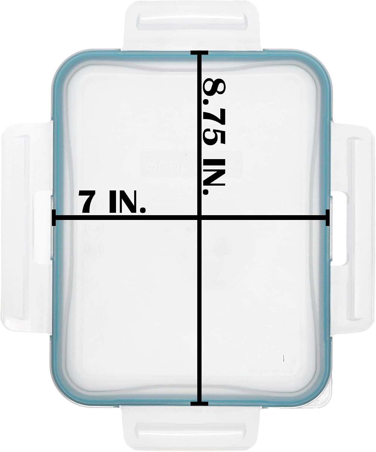 7211R-PC 6-Cup Clear Lid with Juniper Green Gasket – Made in USA | Bpa-Free Plas