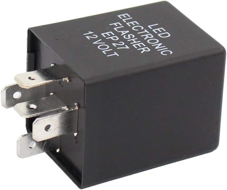2pcs 5-Pin 12V EP27 FL27 Electronic LED Flasher Relay for Car Vehicle LED Turn