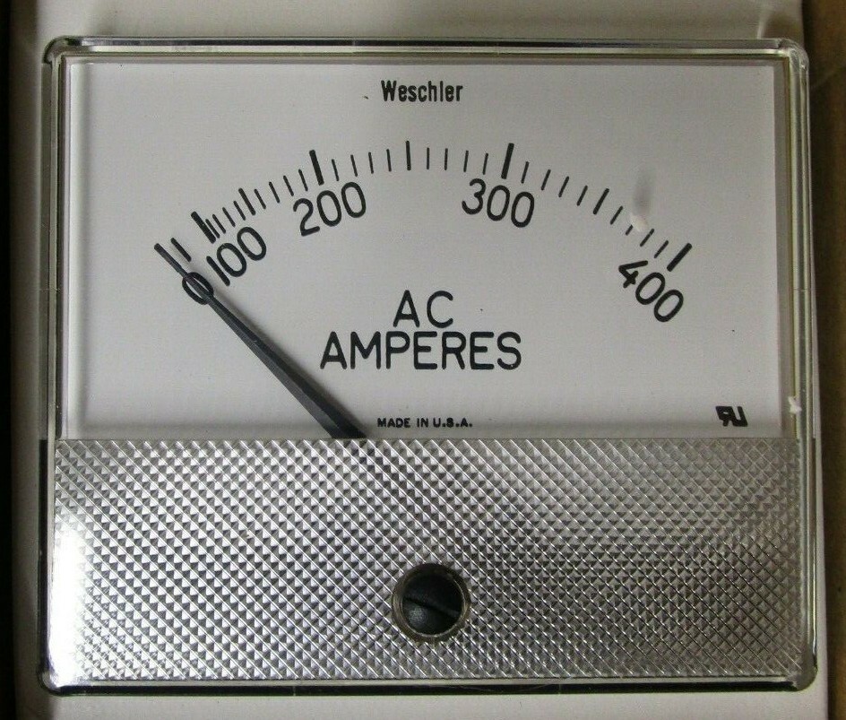 Weschler Instruments 644B638A19 0-400A Panel Meter