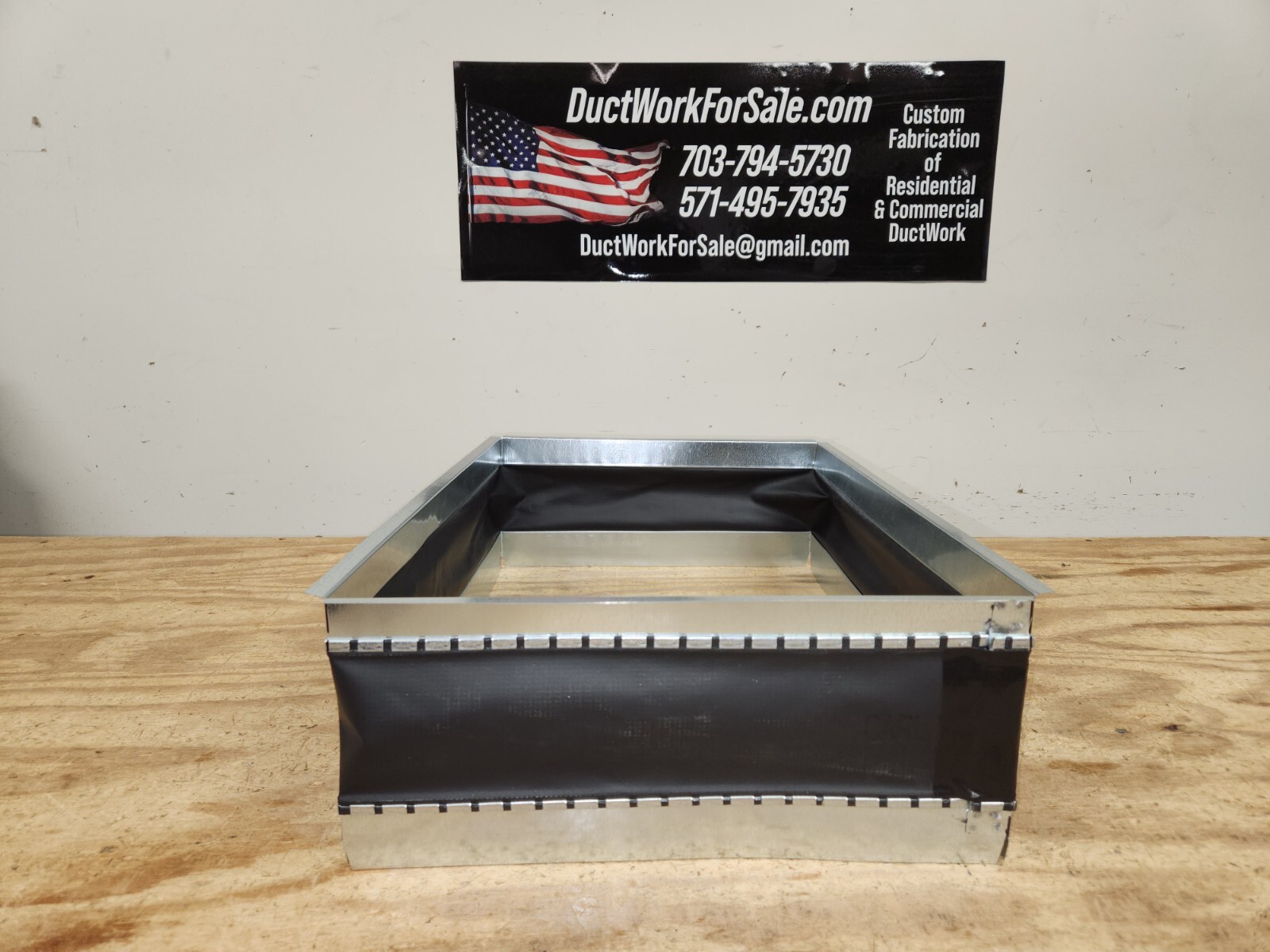 24.5 X 21″ CARLISLE FLEXIBLE DUCT CONNECTOR CANVAS DUCTWORK CONNECTOR