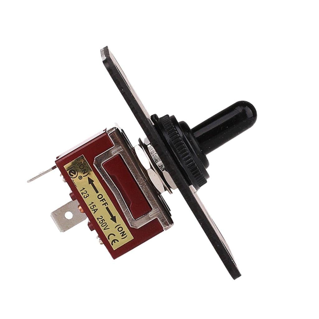 3 Way On/Off/ Momentary Toggle Switch Waterproof Tilt Trim Switches 12V 15A for