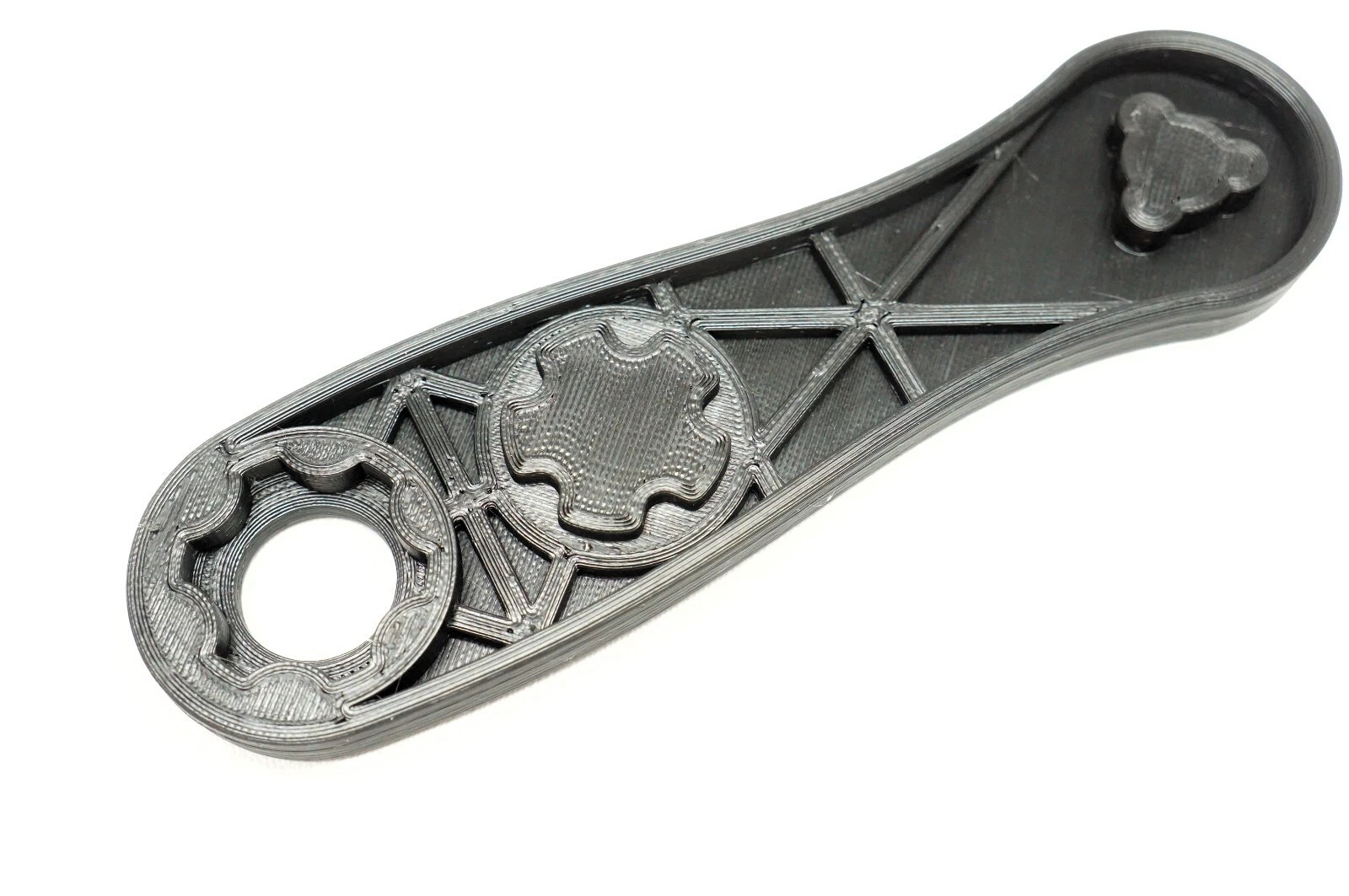 Rugged Obsidian 9 45 Multi Tool Wrench Front End Cap Piston Tri Lug