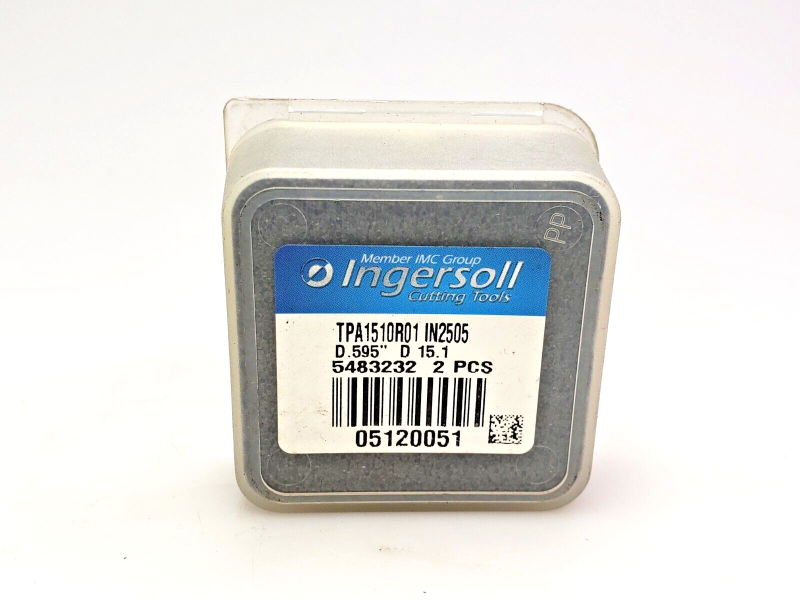 Ingersoll TPA1510R01 IN2505 0.595″ / 15.1mm Carbide Drill Insert (1 pc)
