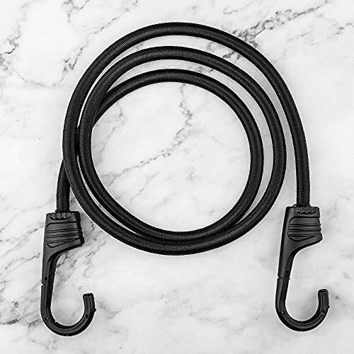 ZHOUBIN 48 Inch Black Bungee Cords with Assorted Sizes , Number of Itemss