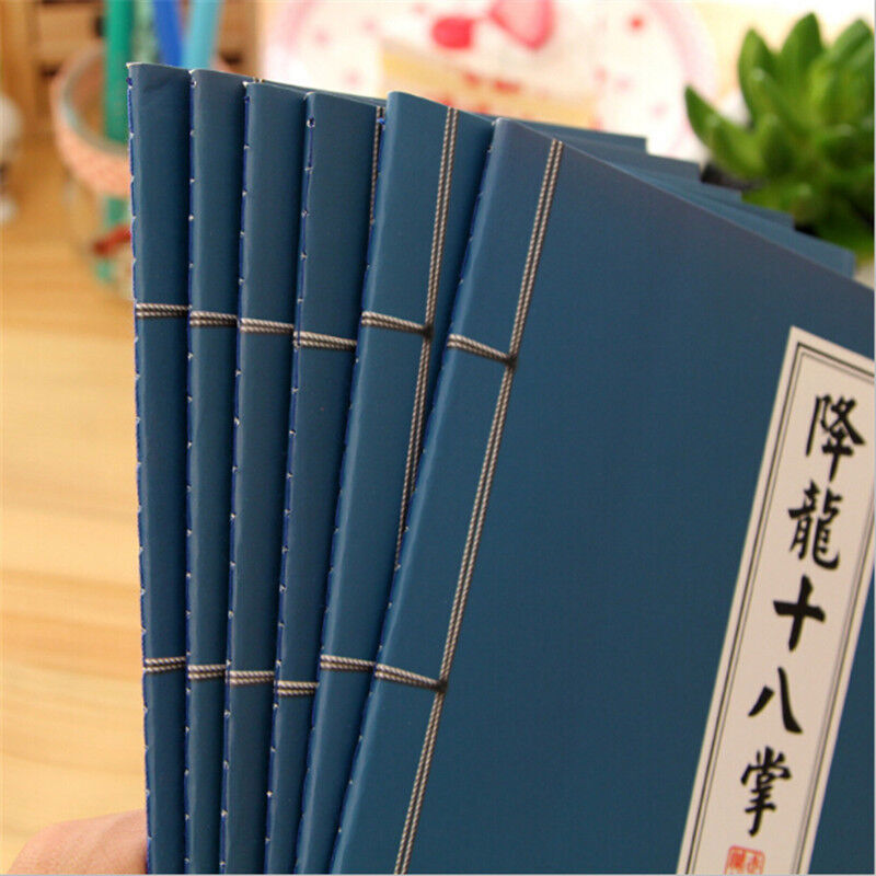 Vintage China Blank Paper Notebook Notepad Journal Diary Sketchbook kungfu Book