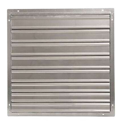 Dayton 1C055 30 In Backdraft Damper / Wall Shutter, 30-1/2 In X 30-1/2 In
