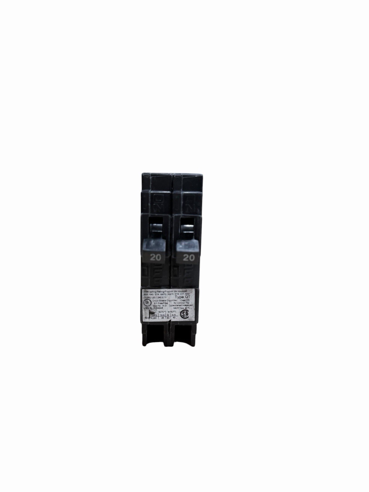 Square D QOT2020 20A 120V 2P W/HOOK