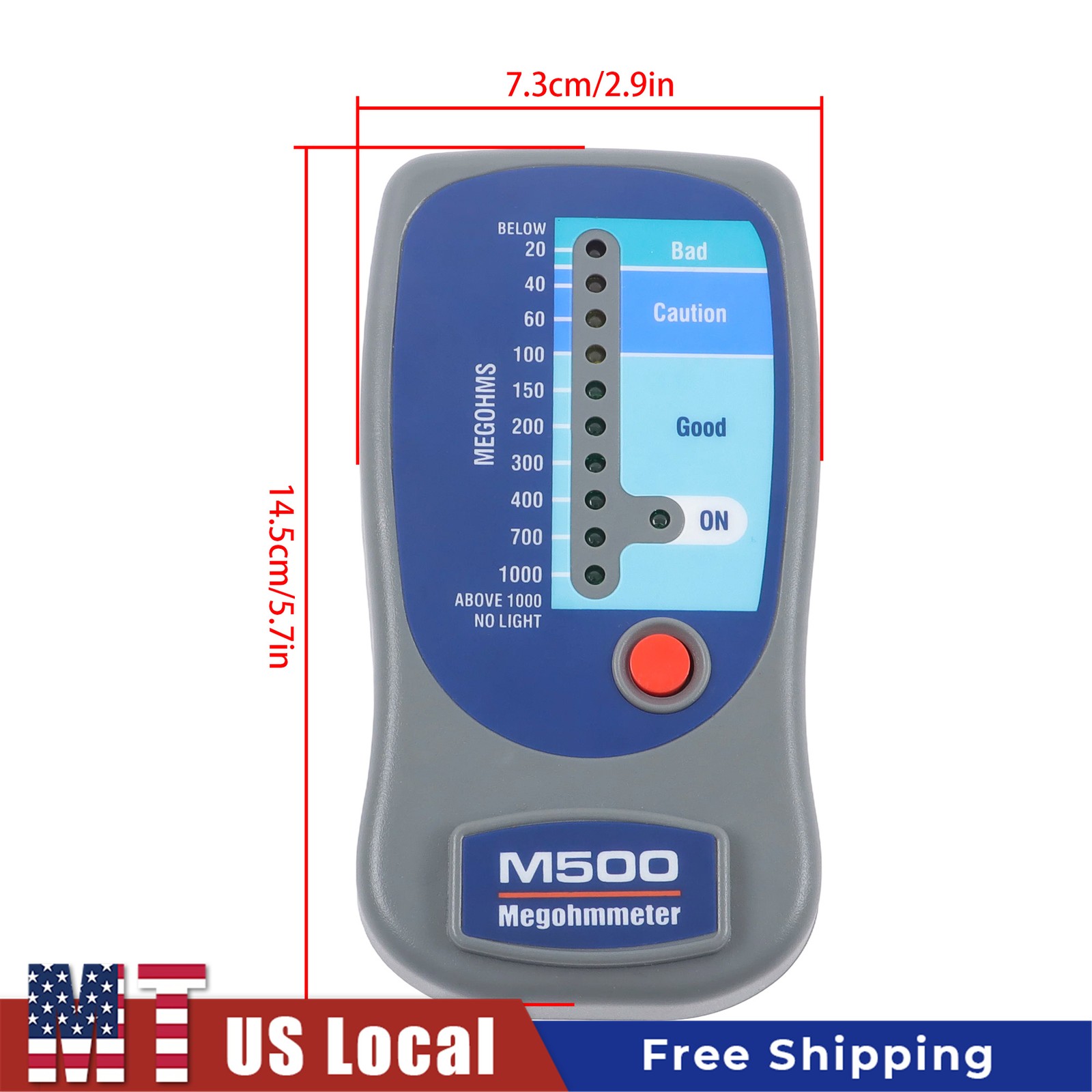 Digital M500 Insulation Tester, Megohmmeter & Compressor Tester for HVAC