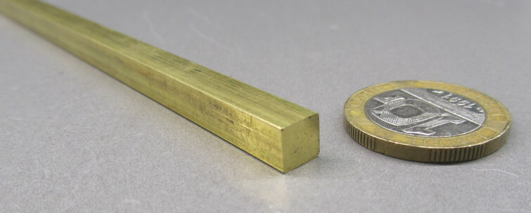 360 Brass Square Bar 1/4″ Thick x 1/4″ Wide x 60.0″ Length