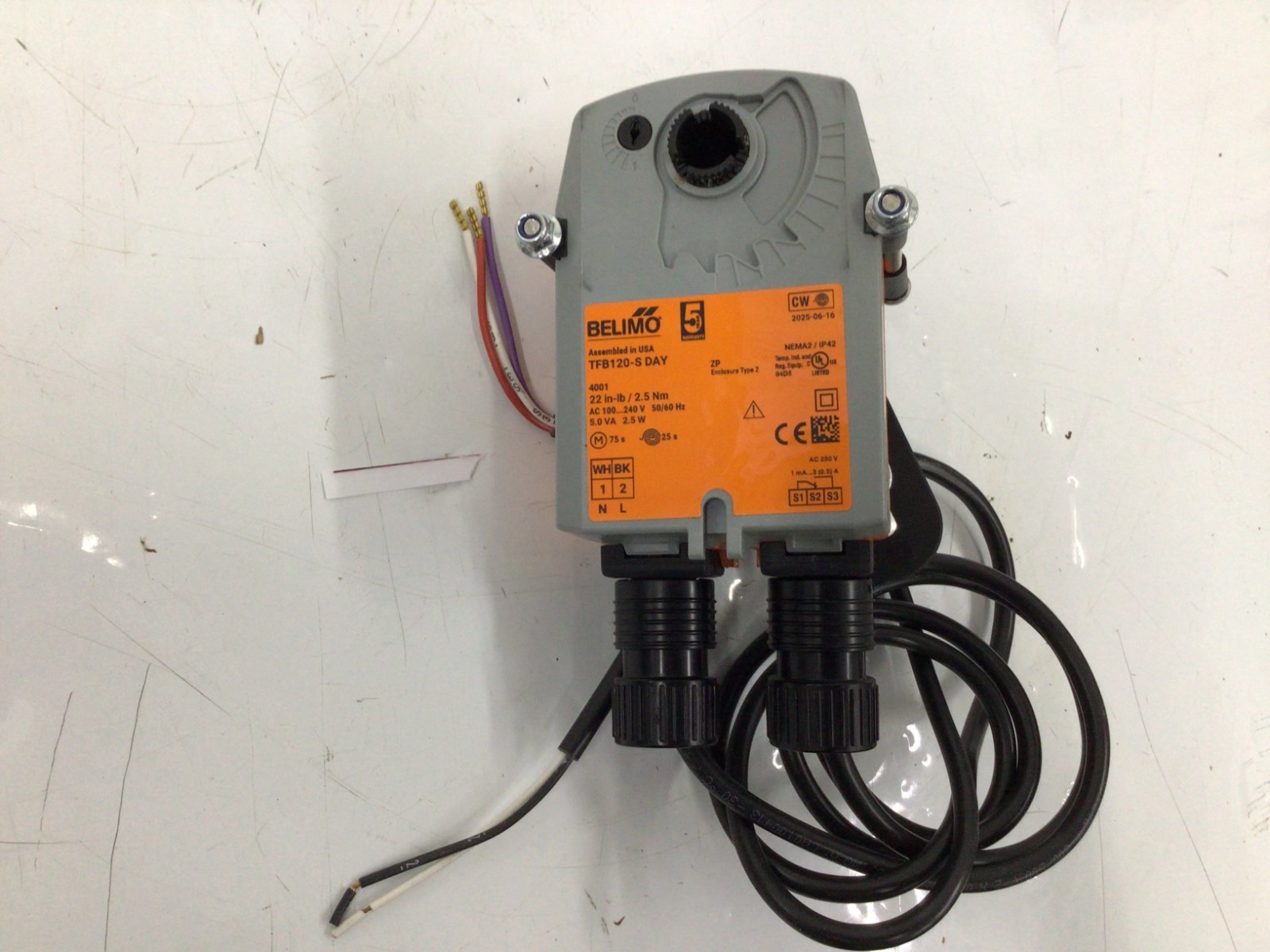 Dayton Tfb120-Sday Actuator Damper, 22YH16