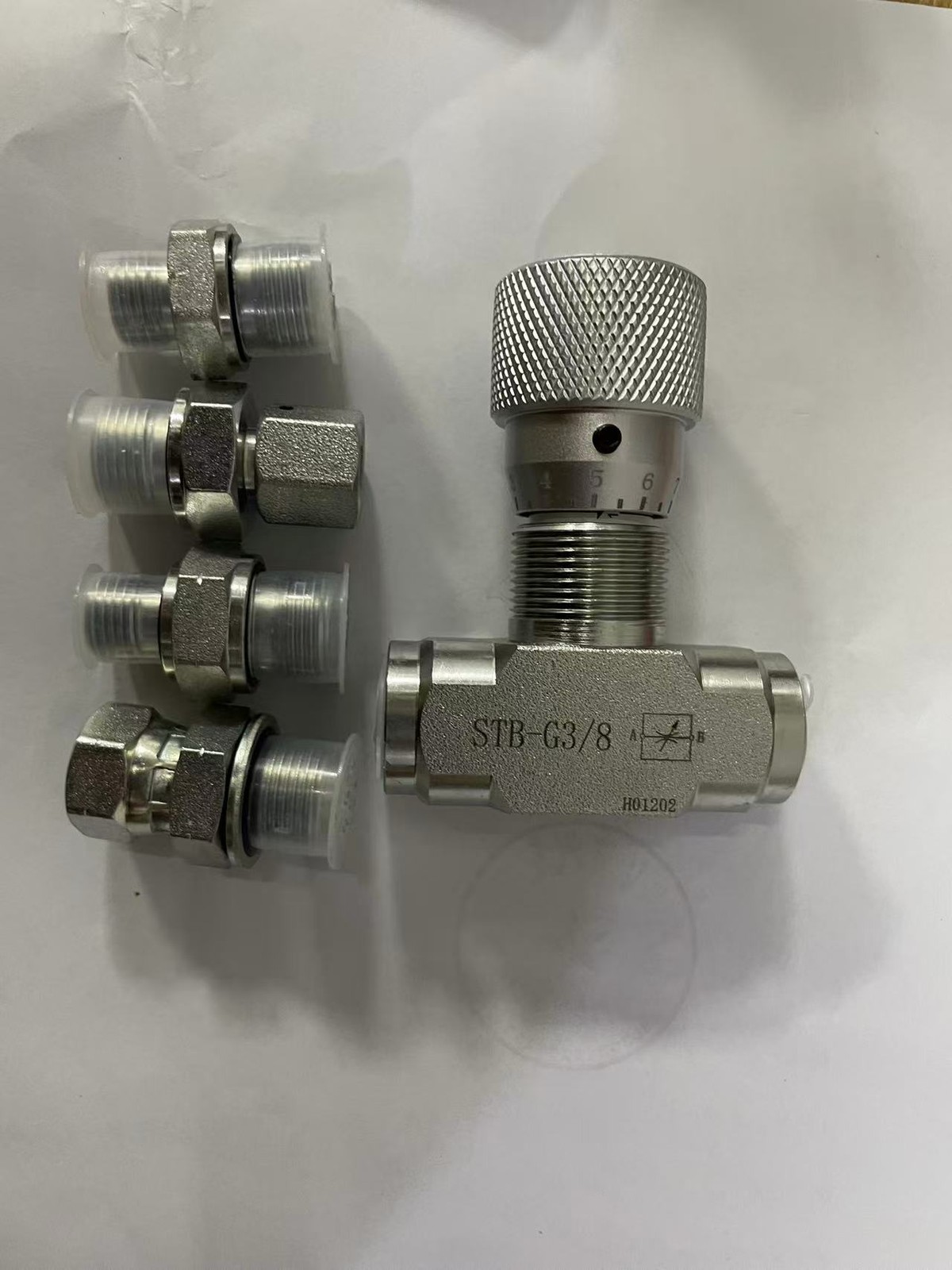Hydraulic Flow Control Valve – STB-G3/8 – Mini Excavator – AGT – USA-3/8″ L08