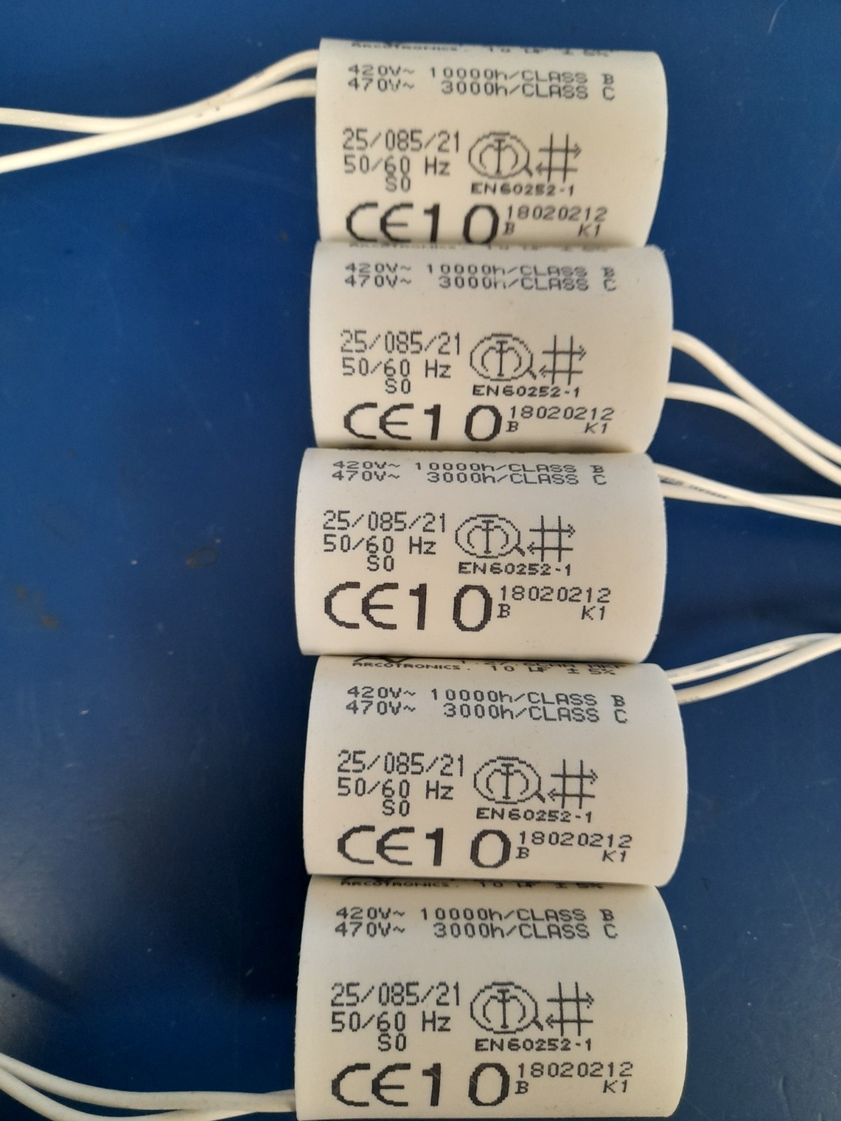 AV Arcotronics 10UF CAPACITOR 1.276CAA MKP 420V 10000h 470v 3000h EN 600252-1