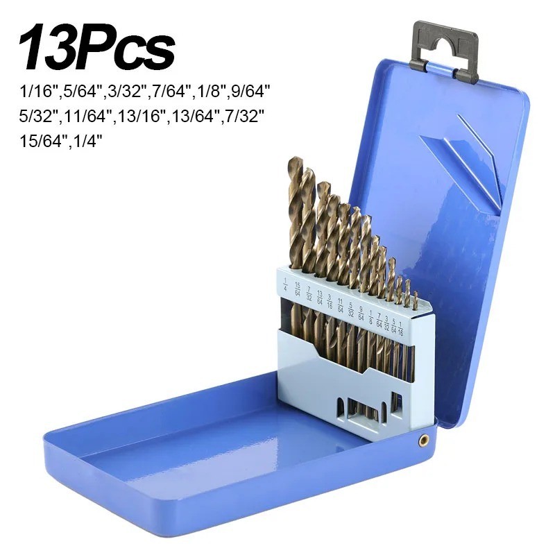 Cobalt Jobber Twist Drill Bit Sets For Drilling Stainless Steels & Hard Metals