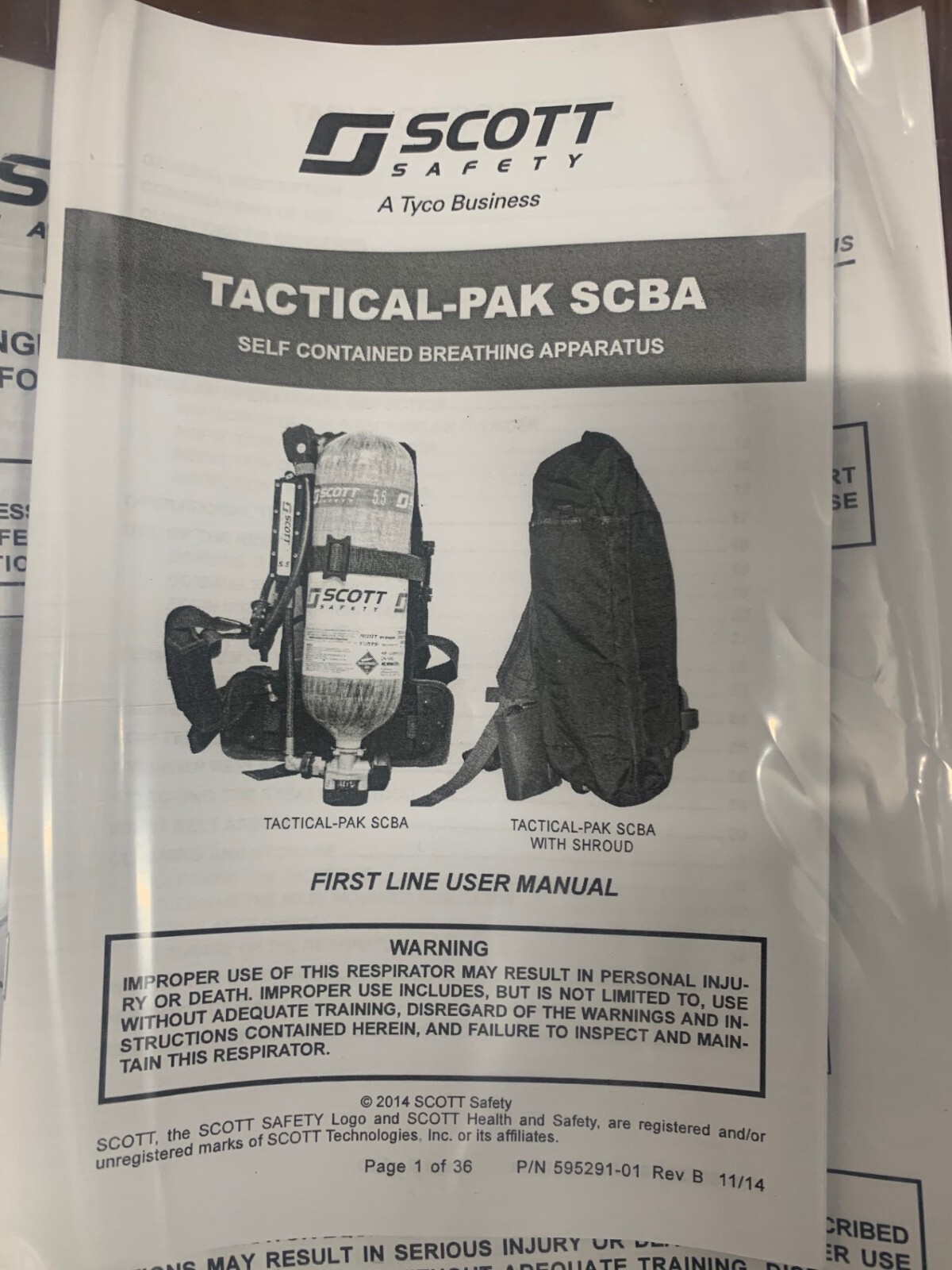BRAND NEW 3M Scott Safety Air-Pak 5.5 Harness SCBA Fire Breathing Apparatus 5500