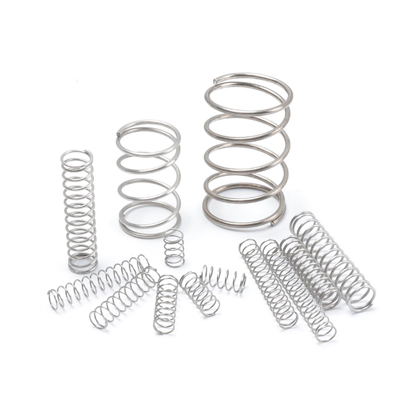 10x 0.6/0.7/0.8mm Wire Dia Stainless Steel 304 Compression Pressure Small Spring