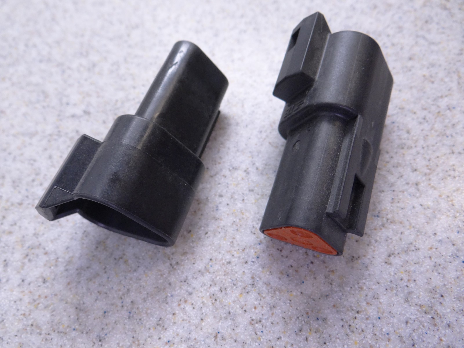 Pair of Deutsch DT04-3P-EP10 3 Way Black J1939 120 Ohm Terminating Resistor