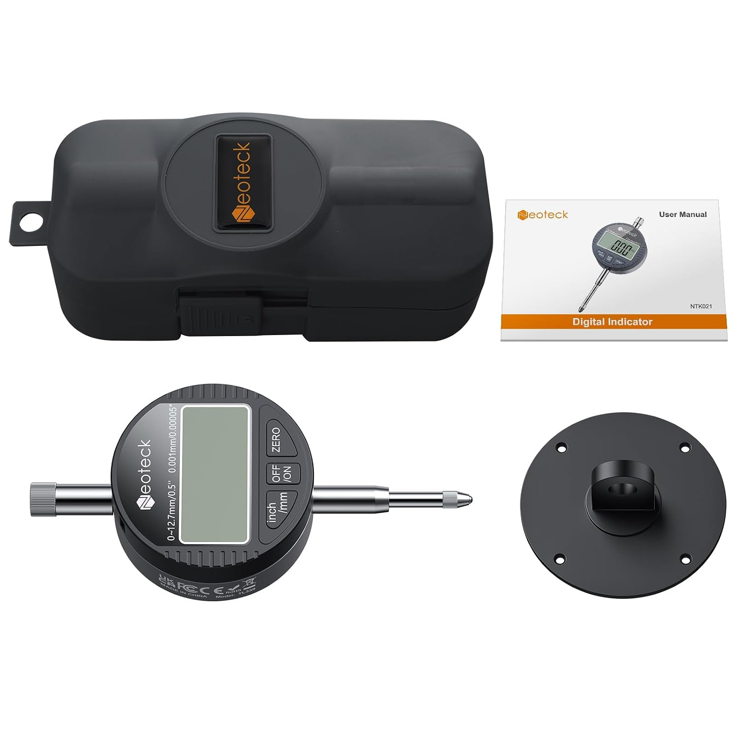 12.7Mm/0.5″ Digital Dial Indicator with 0.001Mm/0.00005″ Resolution | 0.5 M/S Re