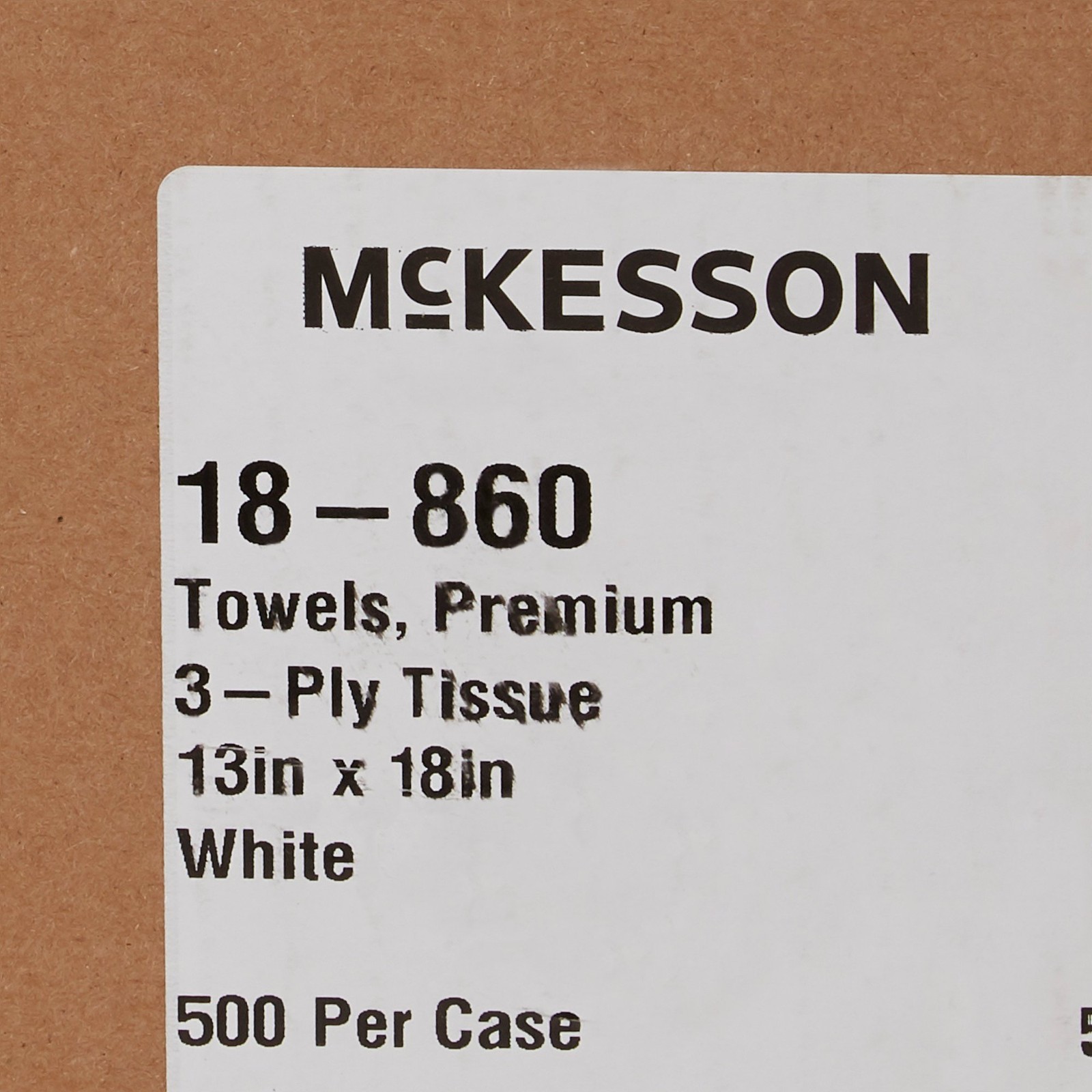 McKesson Procedure Towel Waffle Embossed / Non-Radiopaque 1 Case(s) 500 Towels/