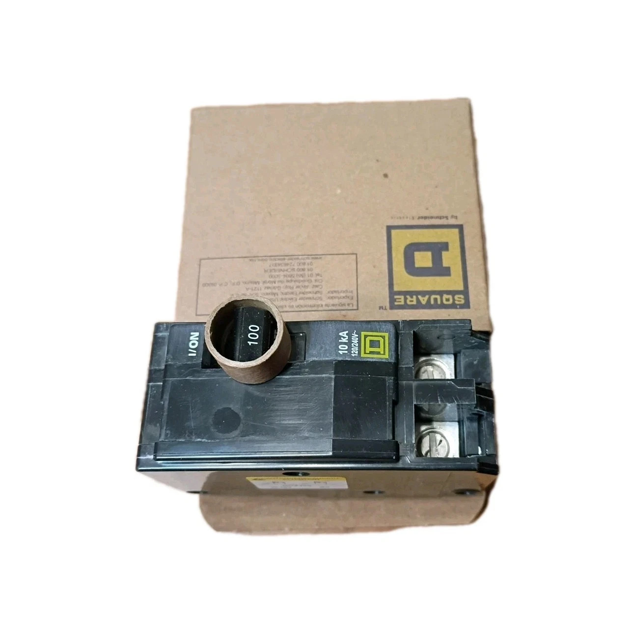 Square D QO2100CP 2 Pole 100A Plug-in Mini Circuit Breaker – Black