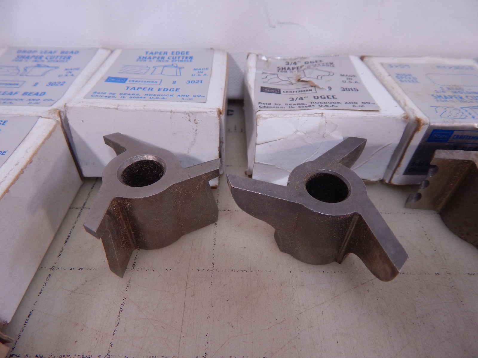 15pc Craftsman Shaper Cutters for 1/2 inch spindle