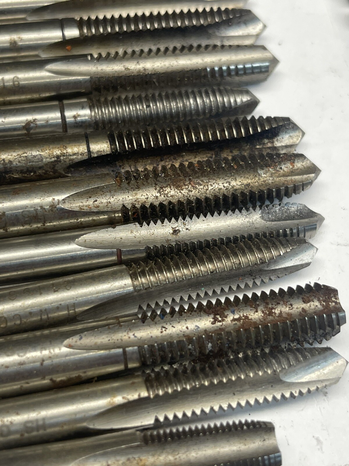 51 PCS H.w Co Tap Bit Flute Tapping Bits Press HS lot Tappers Tap As Listed