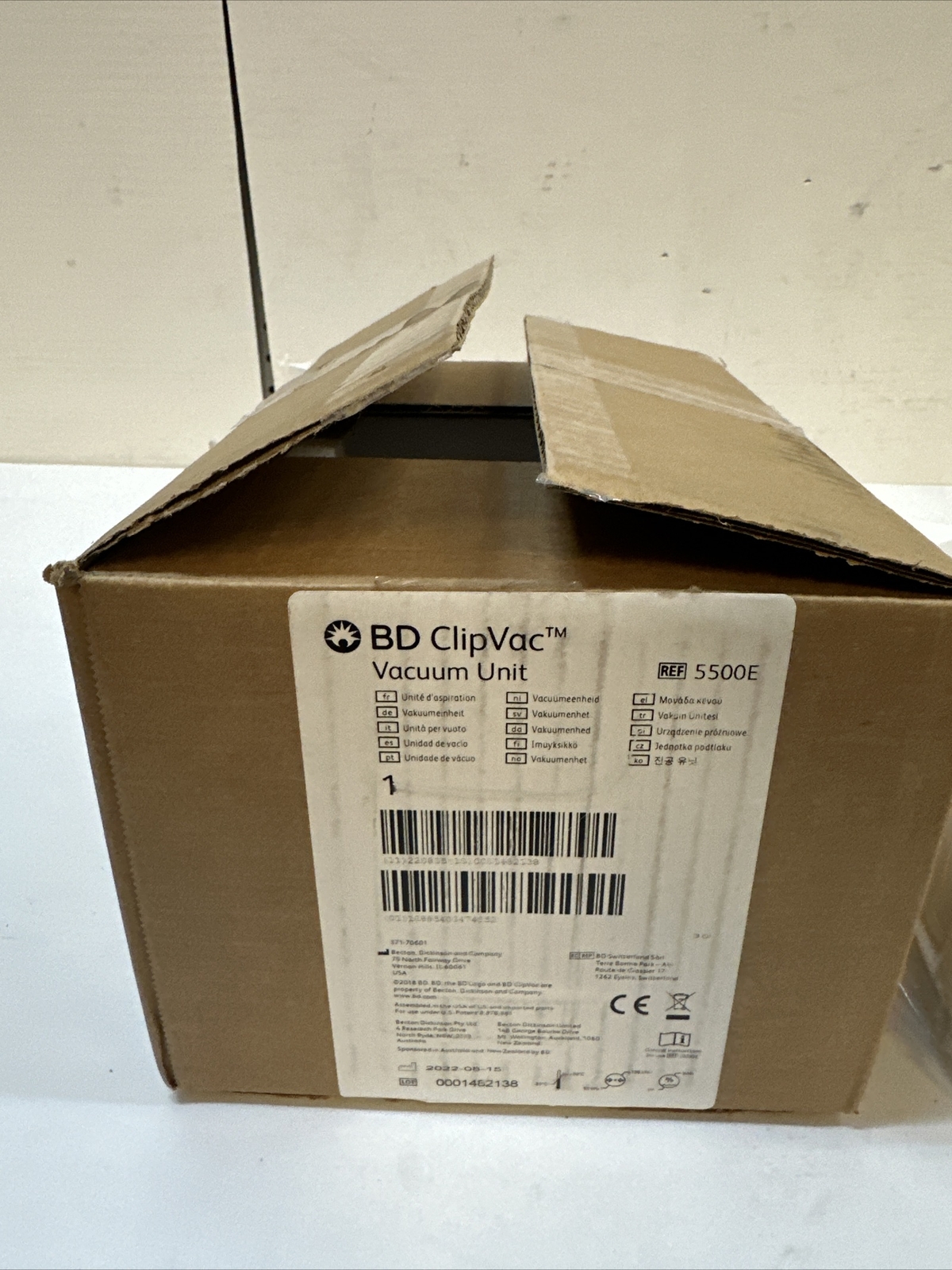 Becton Dickinson BD ClipVac 5500E Clipper Vacuum Unit