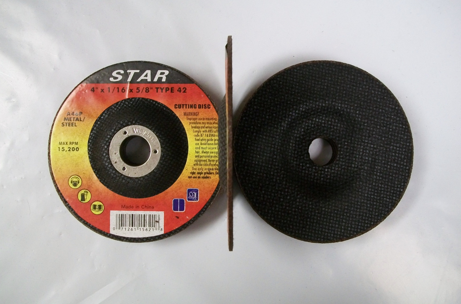 4″ X 1/16″ X 5/8″ Type 42 Metal Cut Off Wheels Depressed Center 25pc