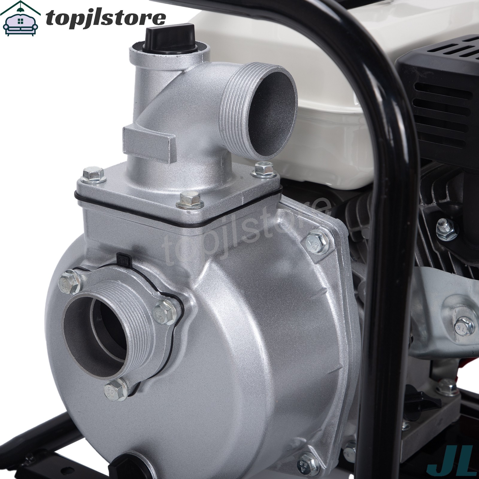 6.5 HP 4-Stroke Gas-Powered Water Transfer Pump 2″ 212CC 158GPM Semi-Trash Pump