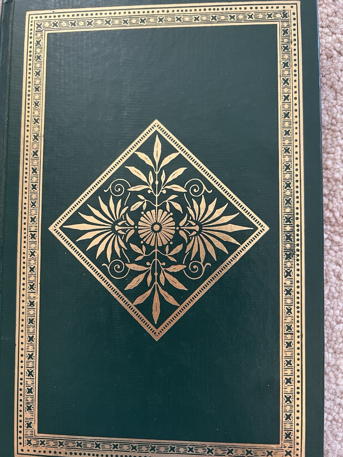 Vintage Anything Book Hardcover Blank Journal Unlined Unruled Sketch Art Deco