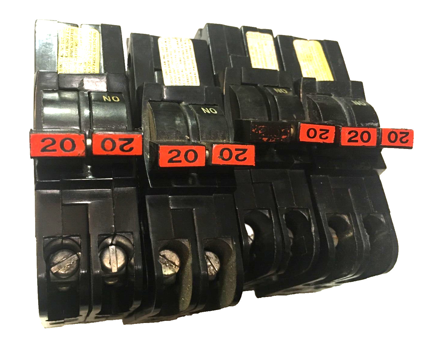 FPE Federal Pacific 20 Amp 2 Pole NC220 Stab-Lok Breaker Mini THIN NC