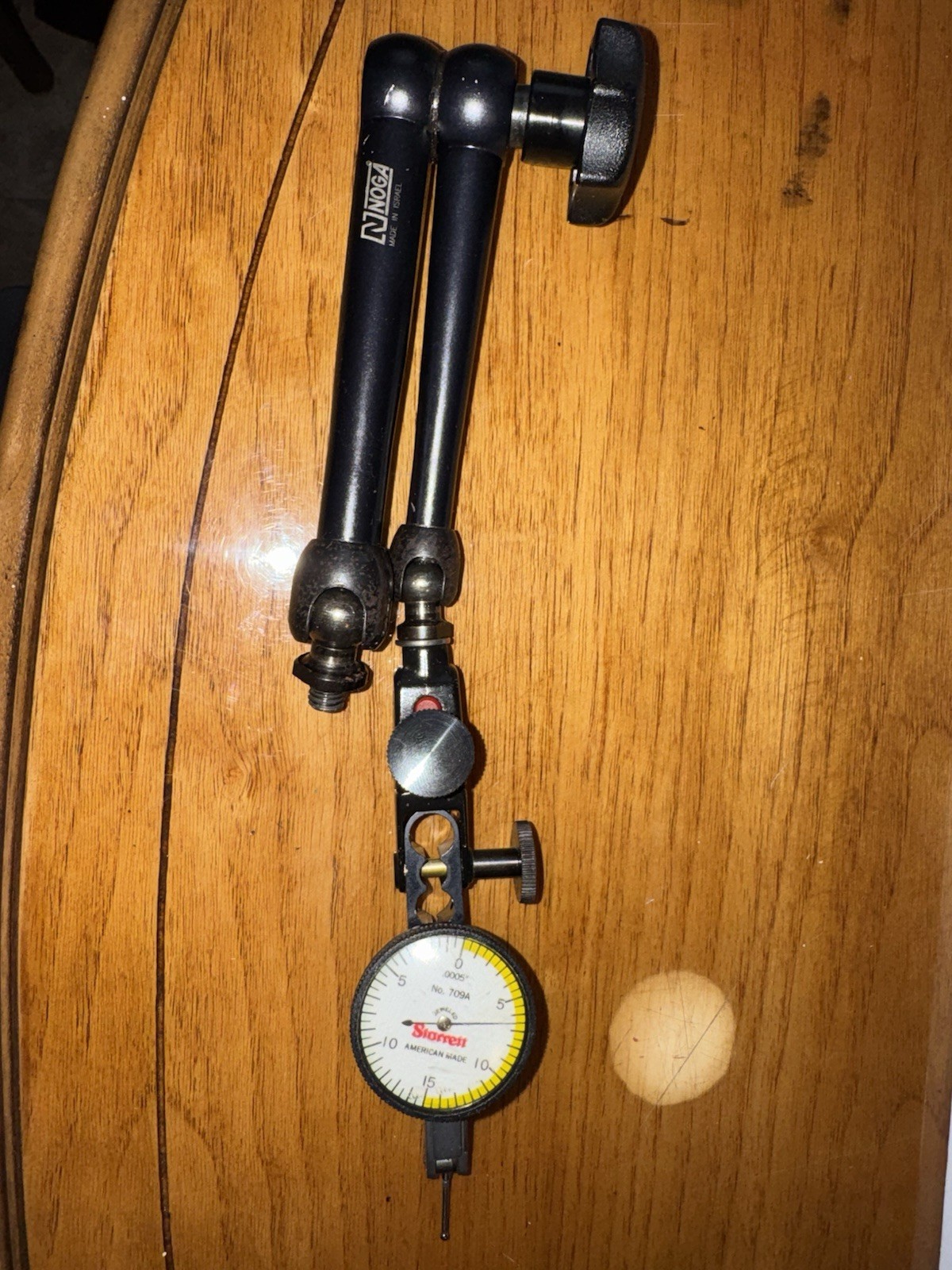 Starrett No. 709A Dial Test Indicator w/ Noga Magnetic Base Arm