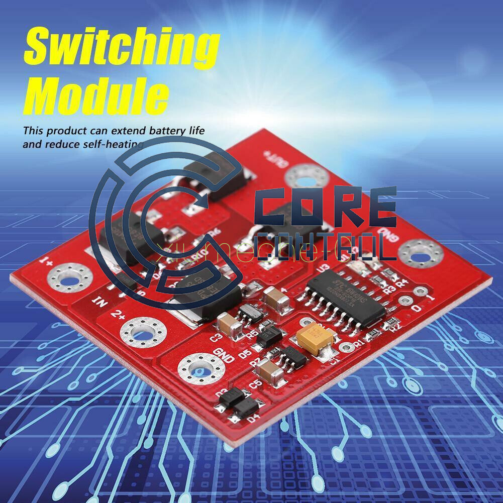 new DC 12V 8A Dual-Sources Automatic Transfer UPS Switch Battery Power Supply