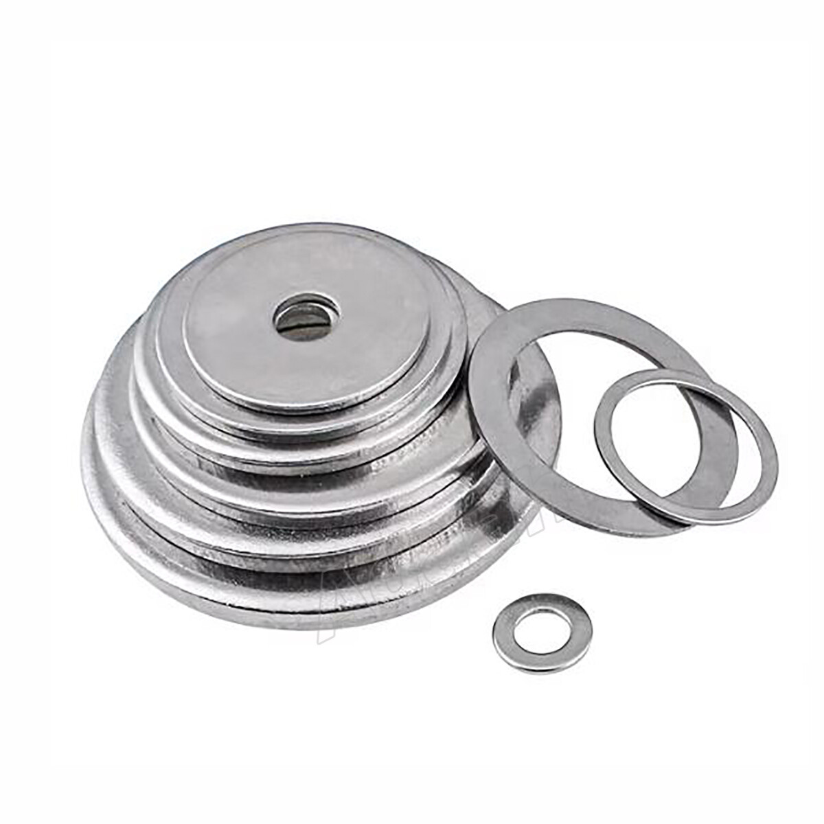SUS201 Stainless Steel – Flat Washer Gasket M3 M4 M5 M6 M8 M10 M12 Fit for Screw