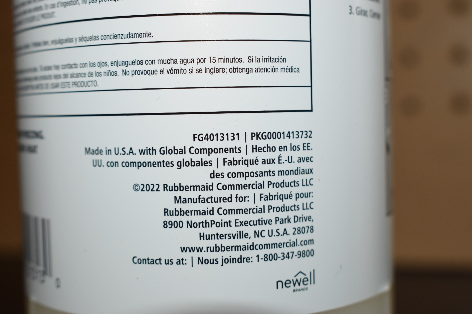 Case/4 800ml Lotion Hand Soap, FG4013131, Rubbermaid
