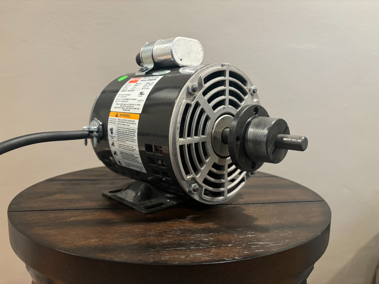 Dayton Fan Motor (Never Used, pulled out of new blower) 1/4 HP. #4YU27A