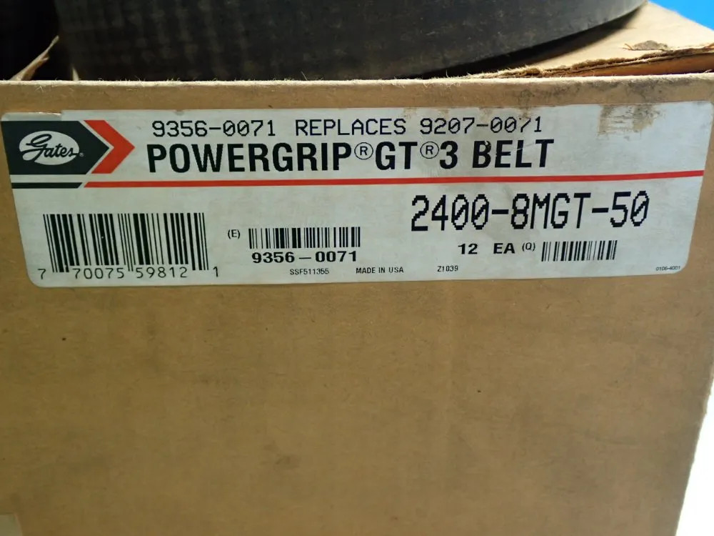 GATES POWERGRIP GT4 BELTS, 12PCS 2400-8MGT-50