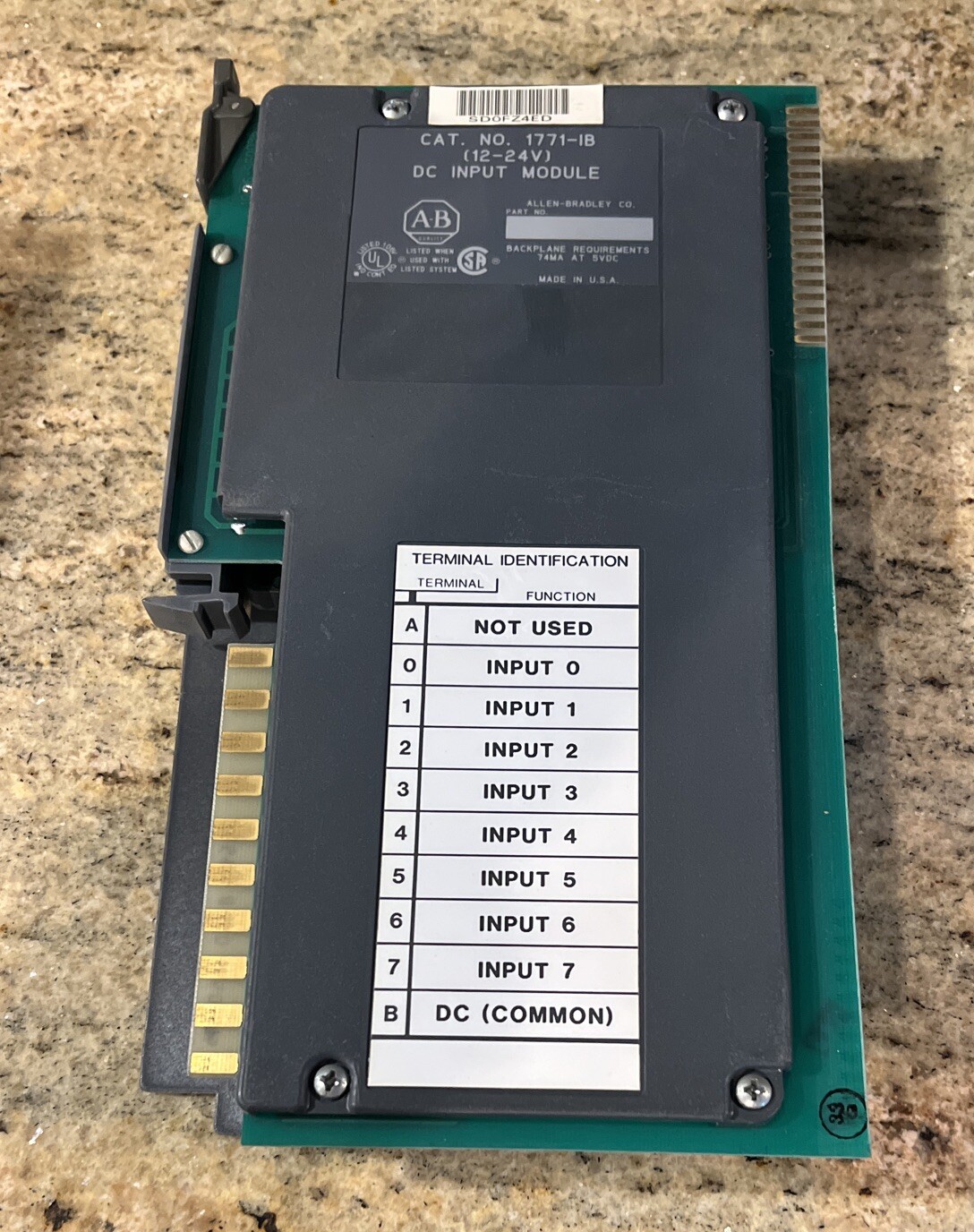 🔥Allen-Bradley 1771-IB (12-24V) DC Input Module, Used, Free shipping 🇺🇸