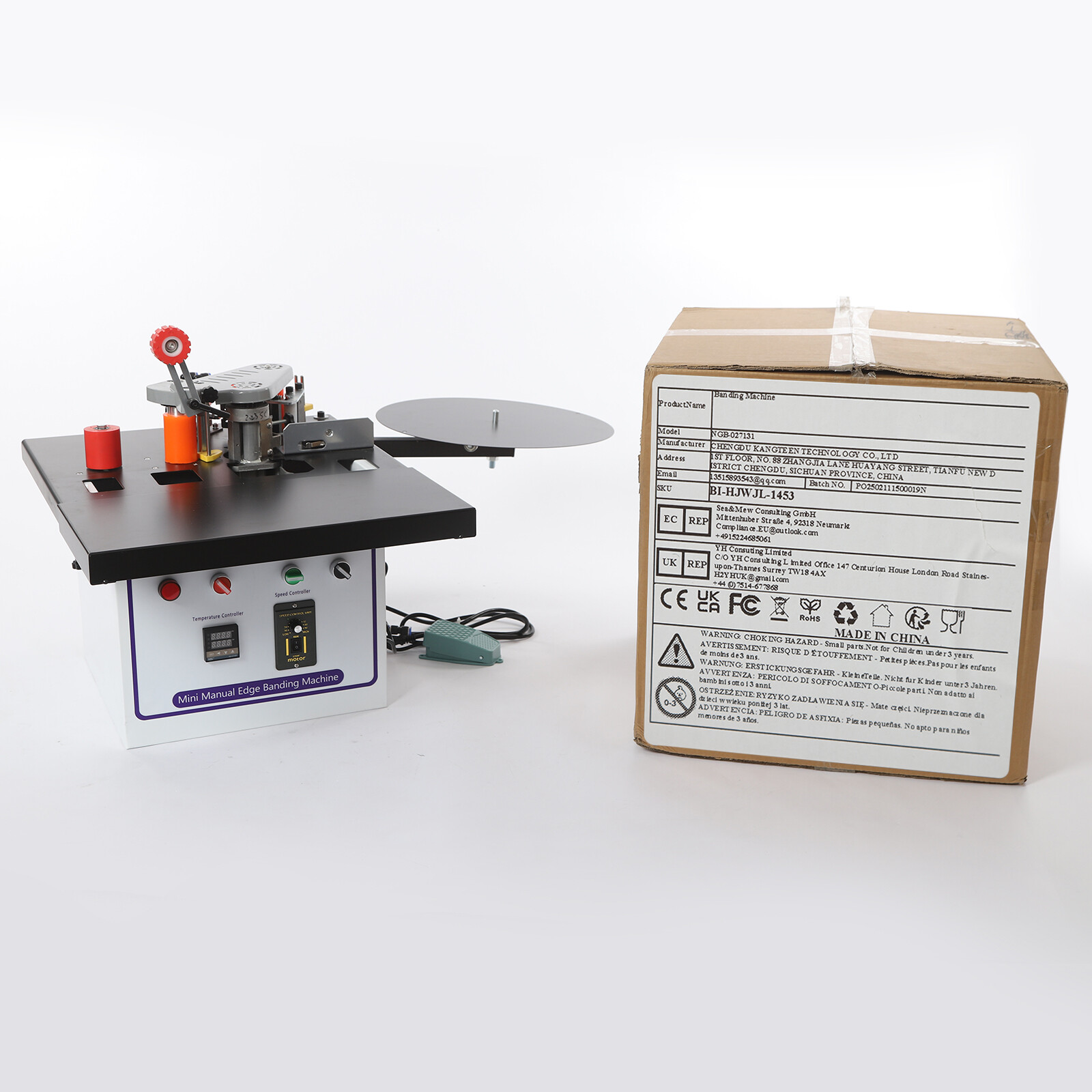 1200W Self Cutting Edge Banding Machine Double Gluing Edge Banding Machine new
