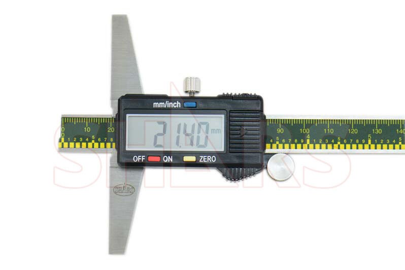 SHARS 0- 8″ 200MM CALIPER DIGITAL DEPTH GAGE GAUGE NEW P]
