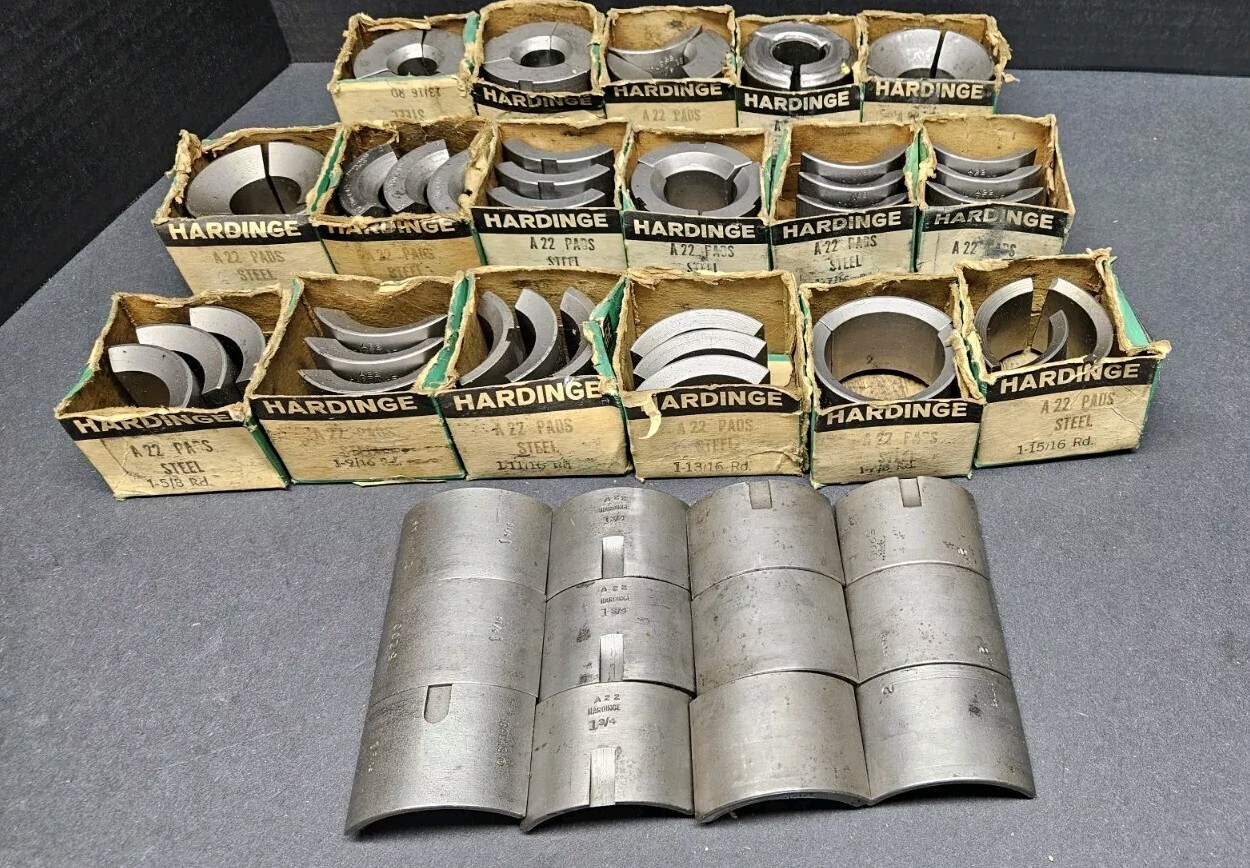 20pc HARDINGE A 22 Steel Collet Pads 13/16 To 2″ Balas W&S 2¼» Machinist Round