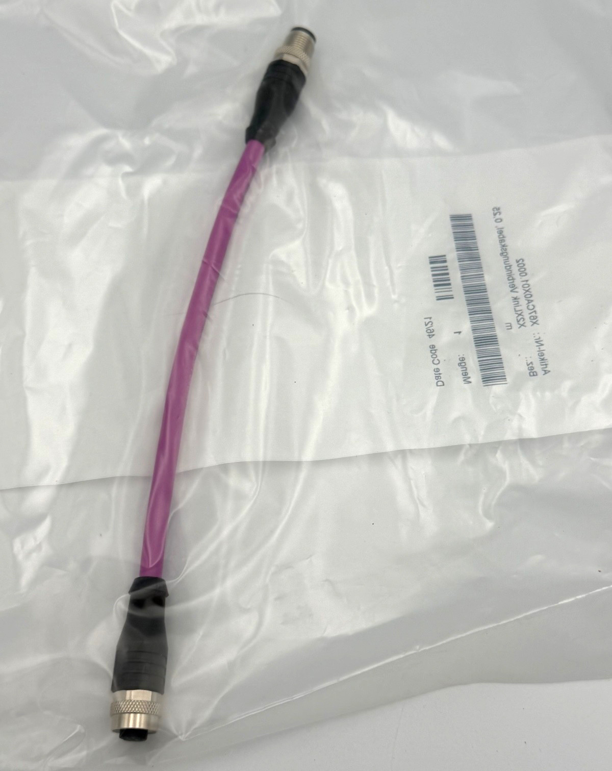 B&R X67CA0X01.0002 X2X Link Connection Cable 0.25m M12 – Brand New