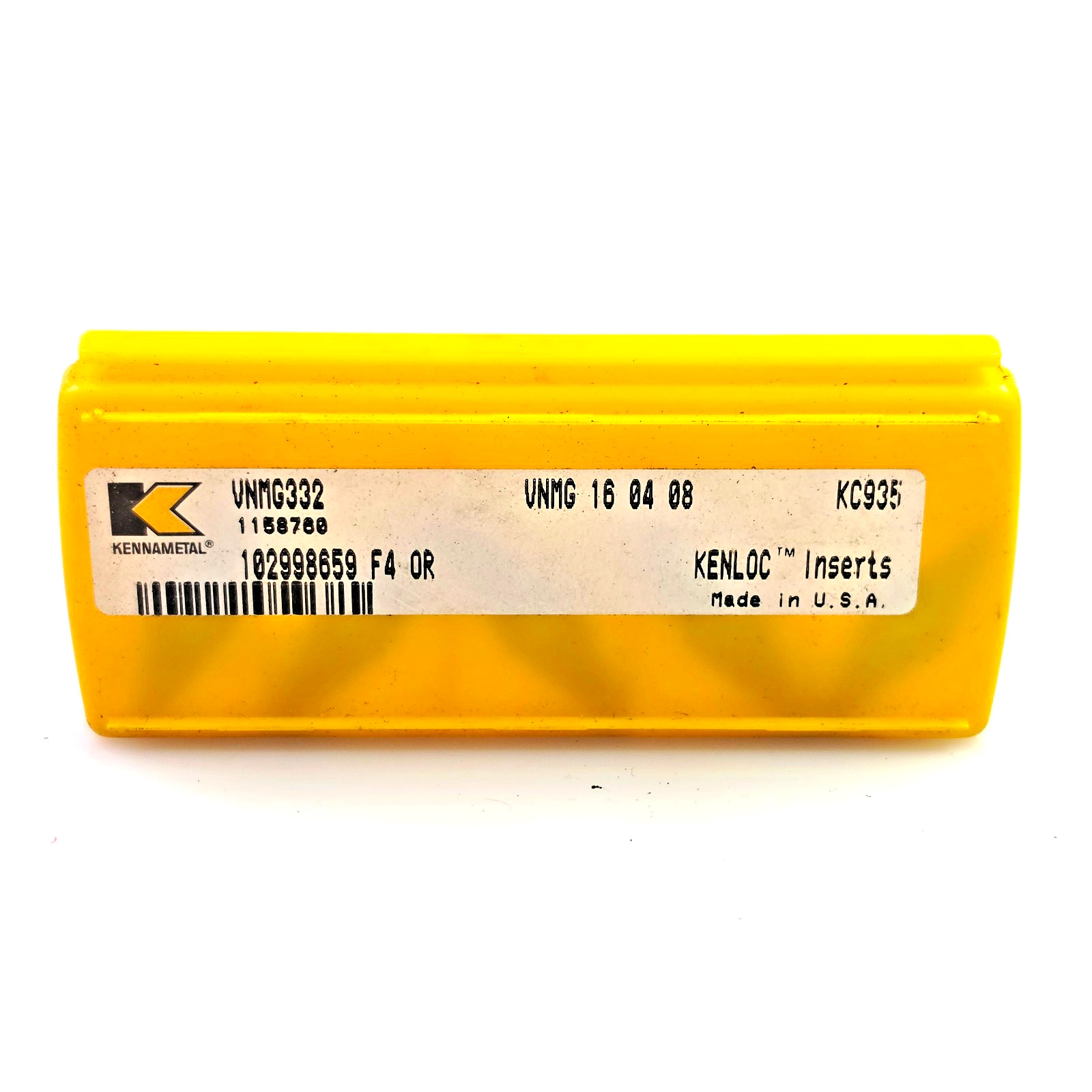 Kennametal VNMG 332 KC935 VNMG 160408 Carbide Turning Inserts (Box of 5)
