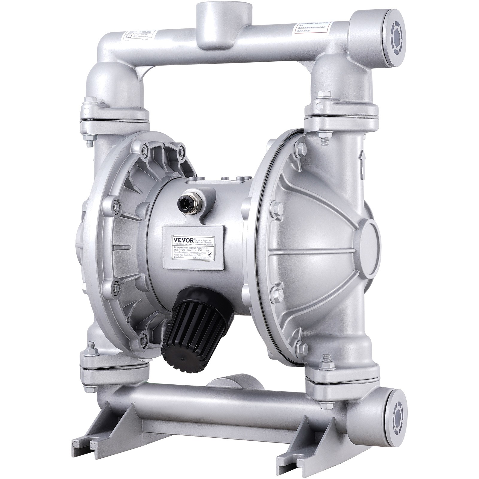 Air Operated Double Diaphragm Pump 44 GPM Max 115 PSI Air Waste Oil Pump