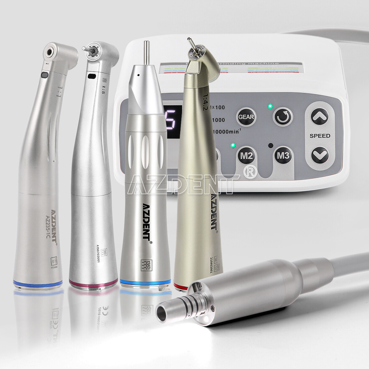 Dental Brushless LED Electric Micro Motor 1:5/1:4.2 Increasing Optic Handpiece