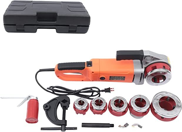2300W Electric Pipe Threading Machine 1/2″ to 2″ with 6 Dies Set, 110V 25RPM