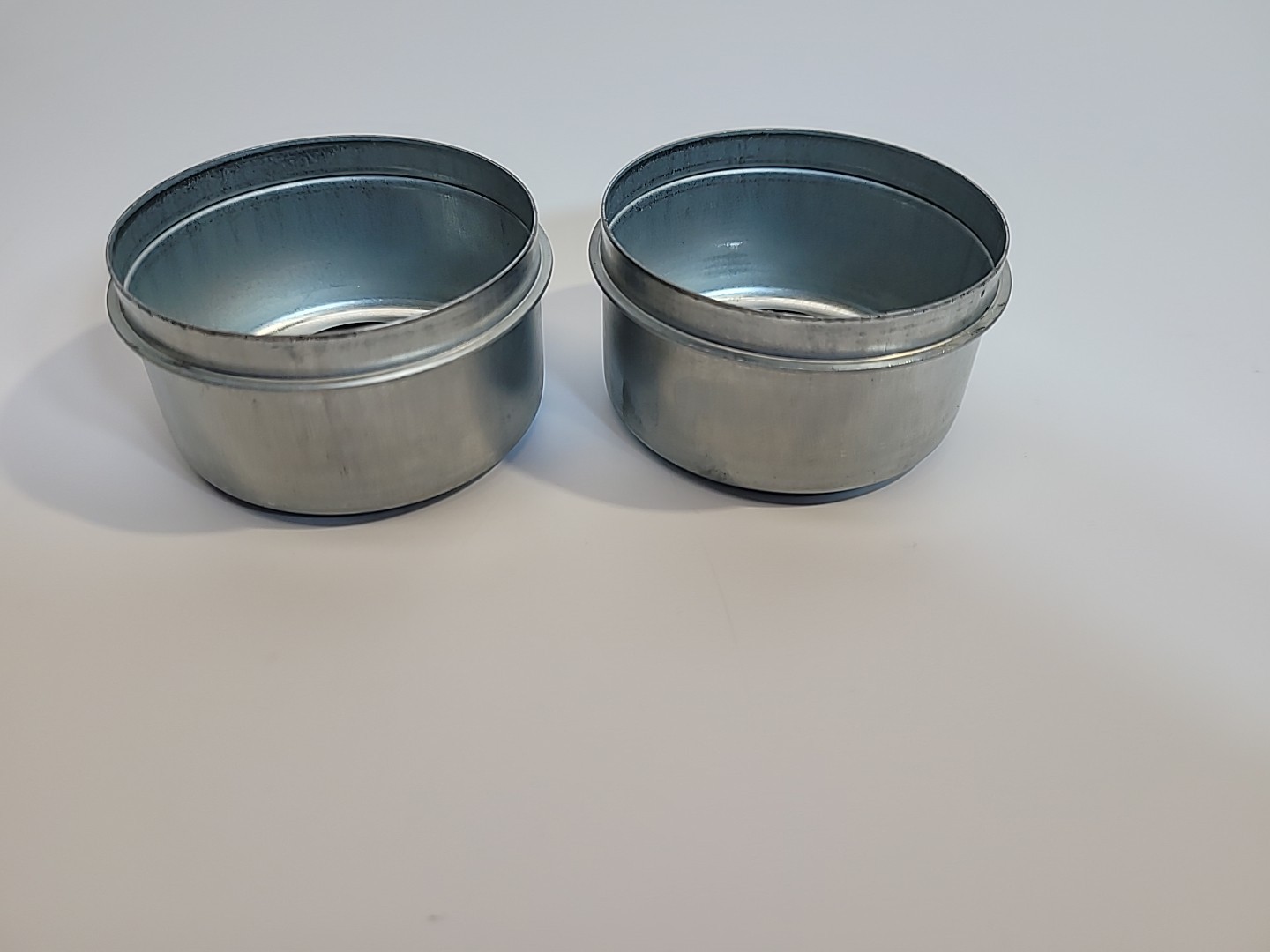2 Trailer Axle Hub 8 Lug EZ Lube Drive in Dust Cap w/ Removable Grommet 2.72″ OD