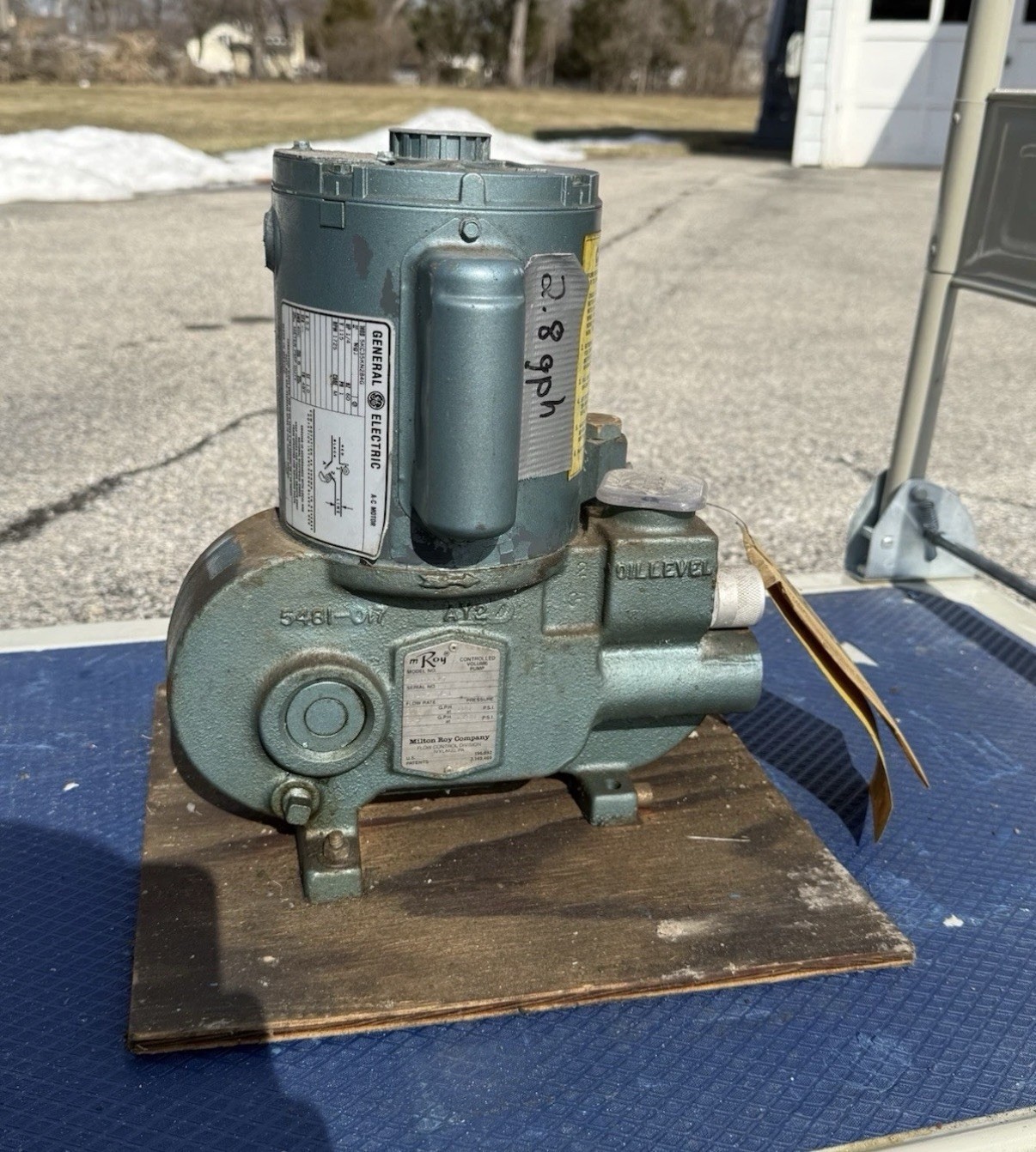 15 MRO Industrial Neptune Chemical Metering Pump Lot – GE, Baldor Motors As Is